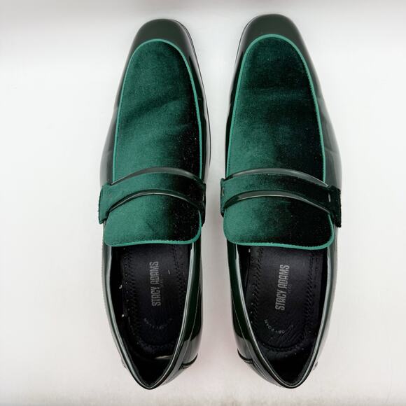 Stacy Adams Mens Spratley Saddle Slip-On Loafers US 15 M Green GUC main image 11